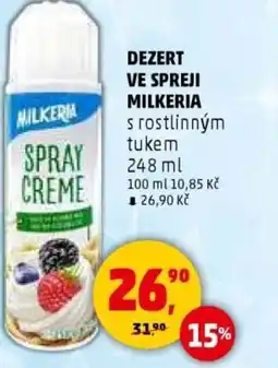 Penny Market Dezert ve spreji milkeria nabídka