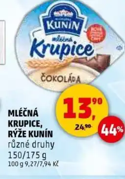 Penny Market Mléčná krupice, rýže kunín nabídka