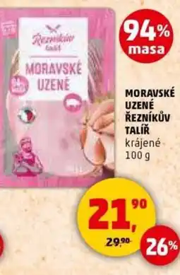 Penny Market Moravské uzené řezníkův talíř nabídka