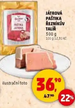 Penny Market Játrová paštika řezníkův talíř nabídka