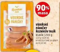 Penny Market Vídeňské parecky řezníkův talíř nabídka