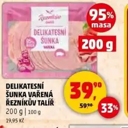 Penny Market Delikatesní sunka vařená řezníkův talíř nabídka