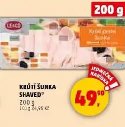 Penny Market Krůtí šunka shaved jedinečná nabídka