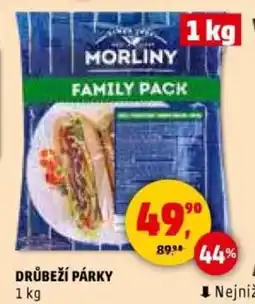 Penny Market Drůbeží párky nabídka