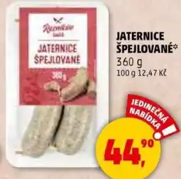 Penny Market Jaternice špejlované nabídka