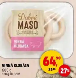 Penny Market Vinná klobása nabídka