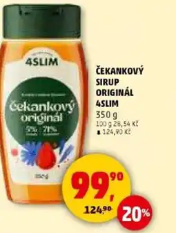Penny Market Čekankový sirup originál 4slim nabídka