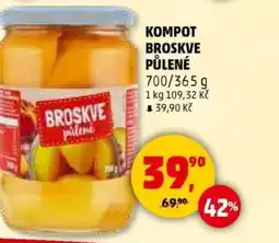 Penny Market Kompot broskve půlené nabídka