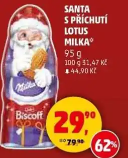Penny Market Santa s příchutí lotus milka nabídka
