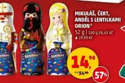 Penny Market Mikuláš, čert, anděl s lentilkami orion nabídka