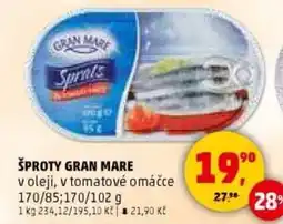 Penny Market Šproty gran mare nabídka