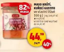 Penny Market Maso krůtí, kuřecí gustito nabídka