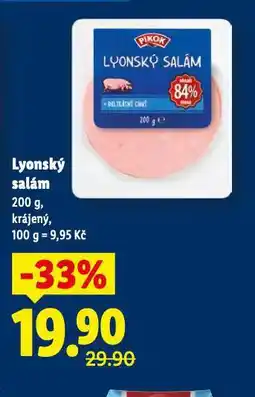 Lidl Lyonský salám nabídka