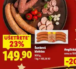 Lidl Šunková klobása nabídka