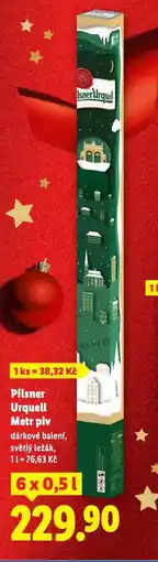 Lidl Pivo pilsner urquell metr piv nabídka