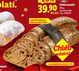 Lidl Chléb someliér nabídka