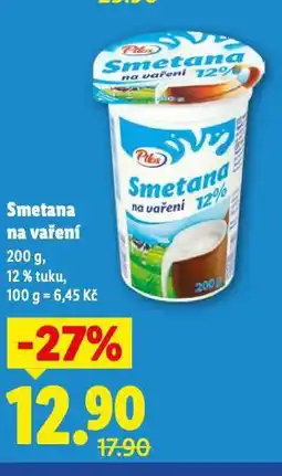 Lidl Smetana na vaření nabídka