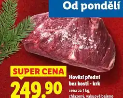 Lidl Hovězí přední bez kosti - krk nabídka