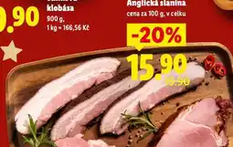 Lidl Anglická slanina nabídka