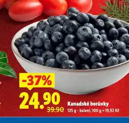 Lidl Kanadské borůvky nabídka