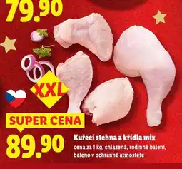 Lidl Kuřecí stehna a křídla mix nabídka