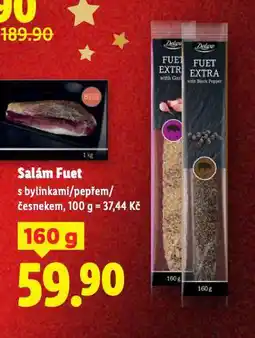 Lidl Salám fuet nabídka