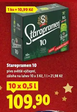 Lidl Pivo staropramen 10 nabídka