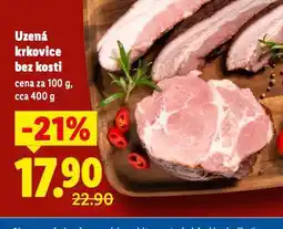 Lidl Uzená krkovice bez kosti nabídka