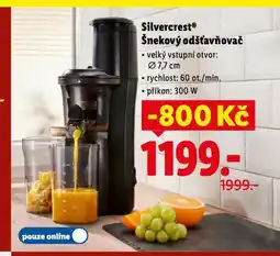 Lidl Šnekový odšťavňovač nabídka