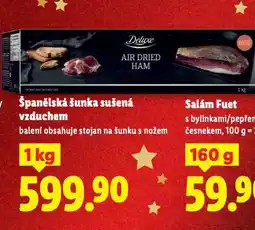 Lidl Španělská šunka sušená nabídka