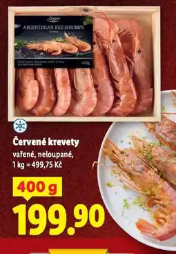 Lidl Červené krevety nabídka