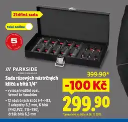 Lidl Sada rázových nástrčných klíčů a bitů 1/4 nabídka