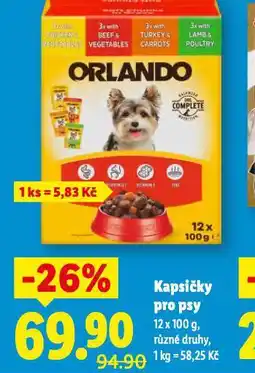Lidl Orlando kapsičky pro psy nabídka