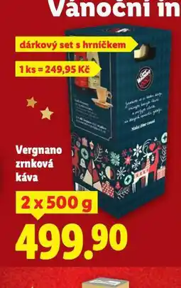 Lidl Vergano zrnková káva nabídka