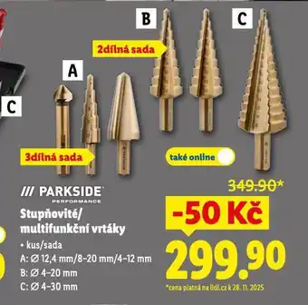 Lidl Stupňovité / multifunkční vrtáky nabídka