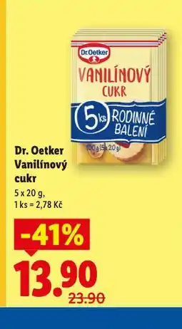 Lidl Dr. oetker vanilinový cukr nabídka