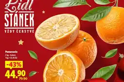 Lidl Pomeranče nabídka