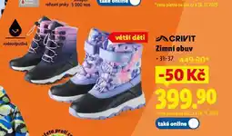 Lidl Dětská zimní obuv nabídka