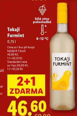 Lidl Tokaji furmint nabídka