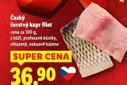 Lidl Český čerstvý kapr filet nabídka