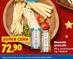 Lidl Bánovecké sýrové nitě nabídka