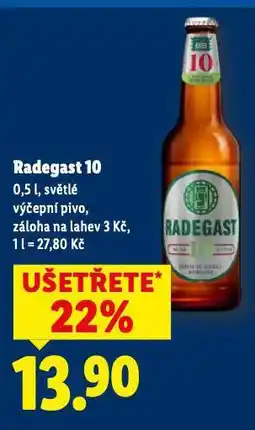 Lidl Radegast 10 nabídka