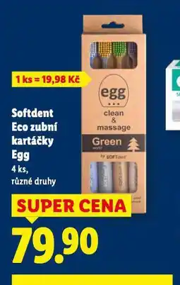 Lidl Sofdent eco zubní kartáčky egg nabídka