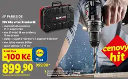 Lidl 20v aku vrtací šroubovák nabídka