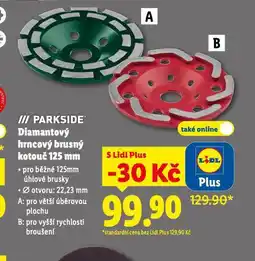 Lidl Diamantový hrncový brusný kotouč 125 mm nabídka