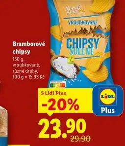 Lidl Bramborové chipsy nabídka