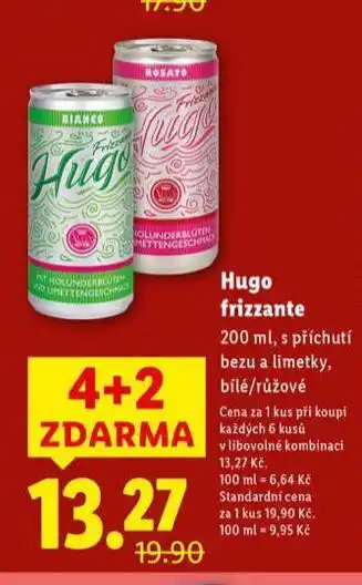 Lidl Hugo frizzante nabídka