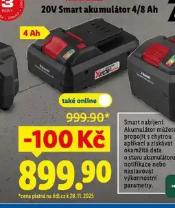 Lidl 20v smart akumulátor 4 ah nabídka