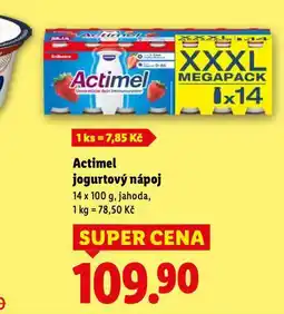 Lidl Actimel jogurtový nápoj nabídka