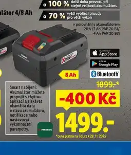 Lidl 20v smart akumulátor 8 ah nabídka